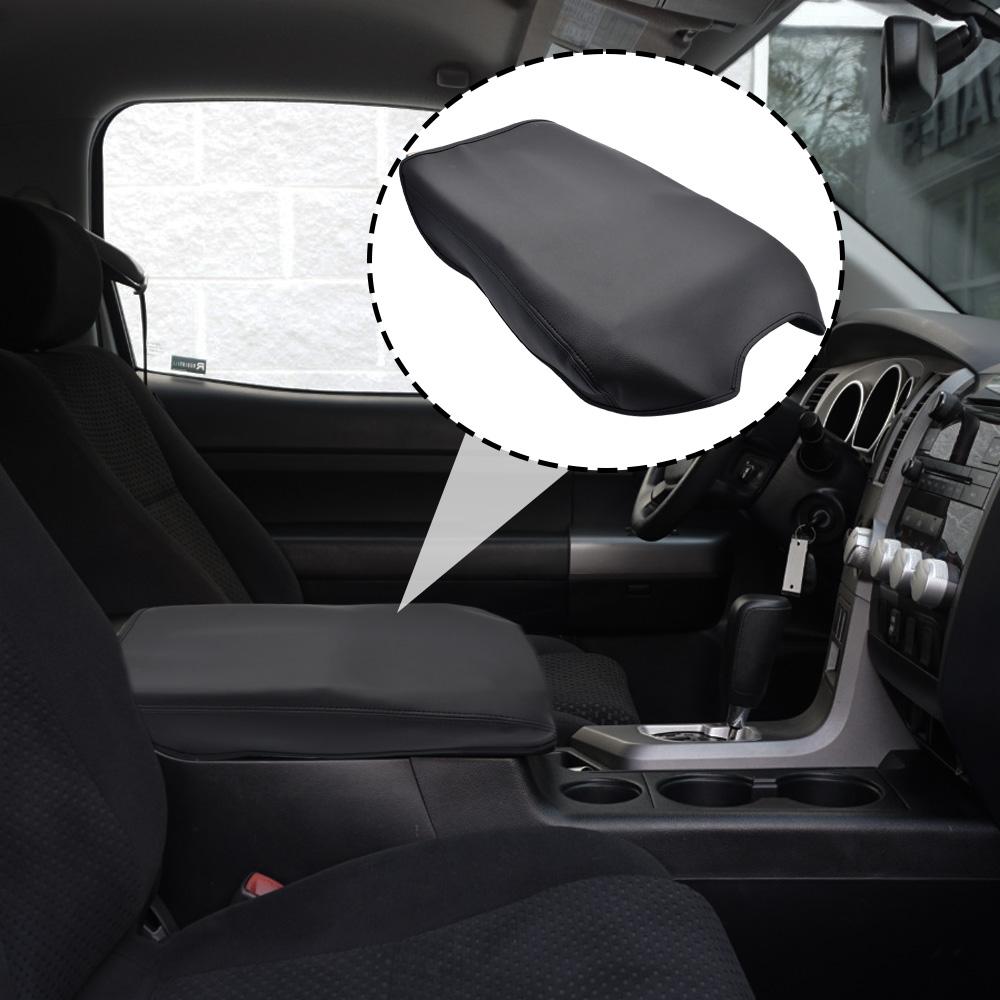 Auto Armlehnenbox Polsterbezug Für Toyota Tundra 2007-2013 & Sequoia 2008-2025 Leder Mittelkonsole Schutzmatte Auto Zubehör