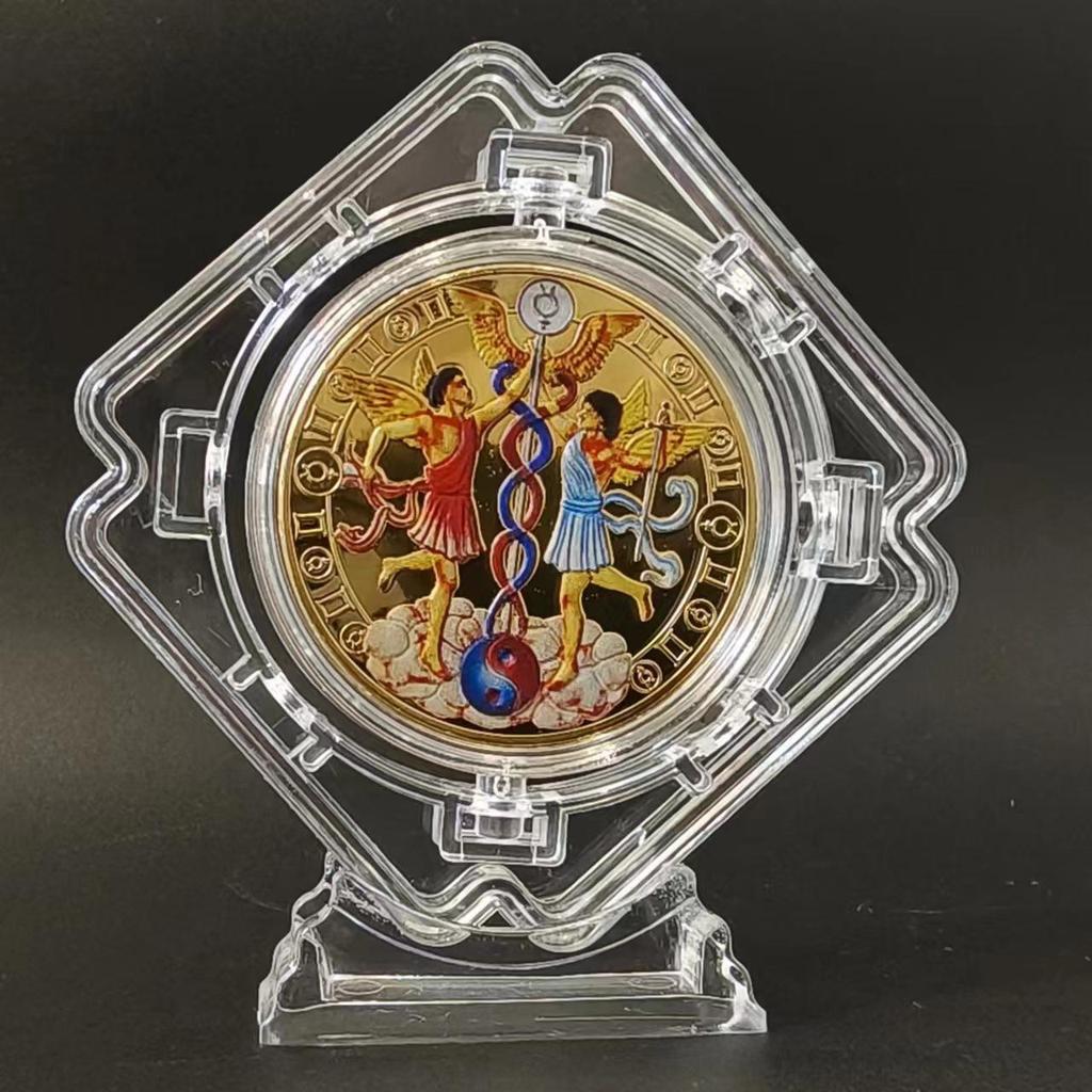 Gold-Plated Scorpio, Gemini, and Libra Zodiac Medallion Set