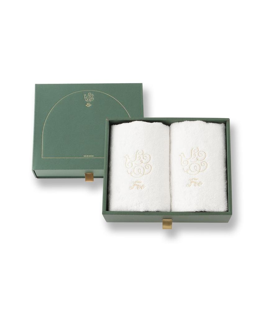 Foo Tokyo Imabari Organic Cotton Face Towel Gift Set, White
