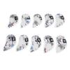 10pcs Golf Iron Covers Skull Pattern PU Scratch Proof Club Iron Head Protector for Daily Use