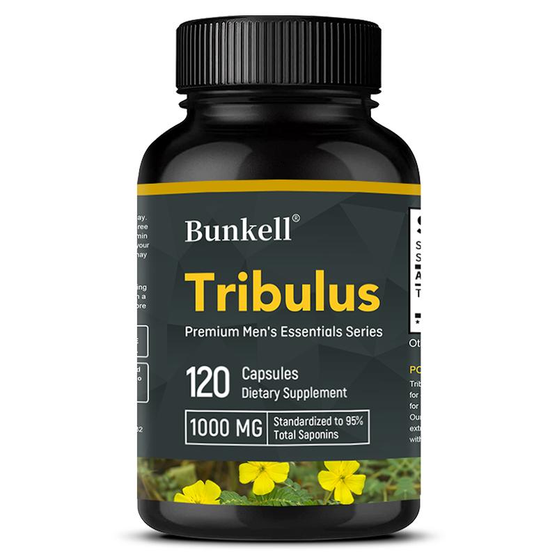 Bunkell Tribulus Extract Supplement, 1000mg, 120 Caps