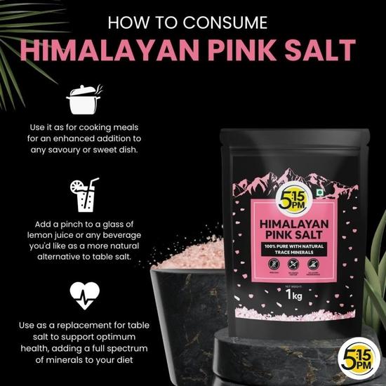 5:15PM Sel Rose de l'Himalaya 1Kg | Sel Rose 100% Pur avec Oligo-Éléments Naturels Sel Gemme de l'Himalaya de Qualité Gourmet Pour une Cuisine Saine