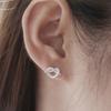 Ohrringe Koreanischer Stil Temperament Vielseitig Damen Geometrische Form Liebesohrringe Ohrringe Neuer Trend