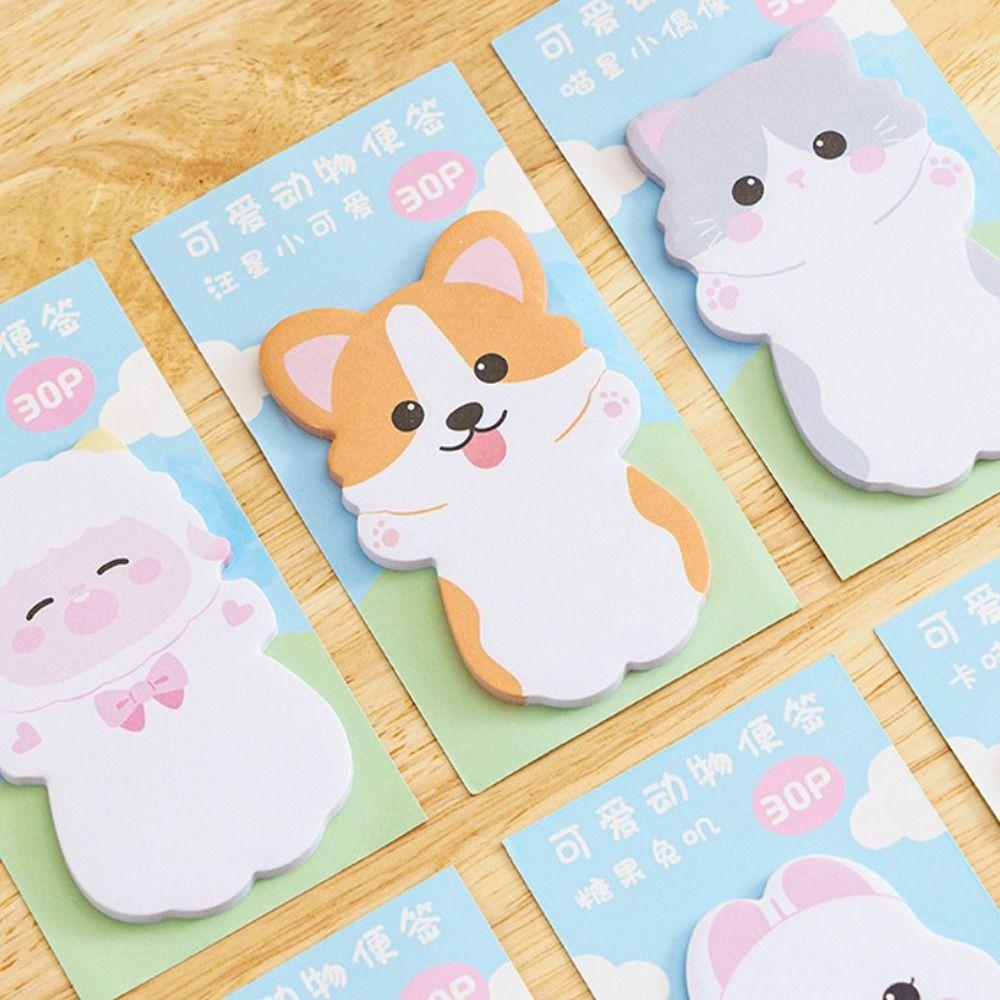 Cartoon Bear Animal Memo Pad Cat Message Paper Message Notes Notepad  Office