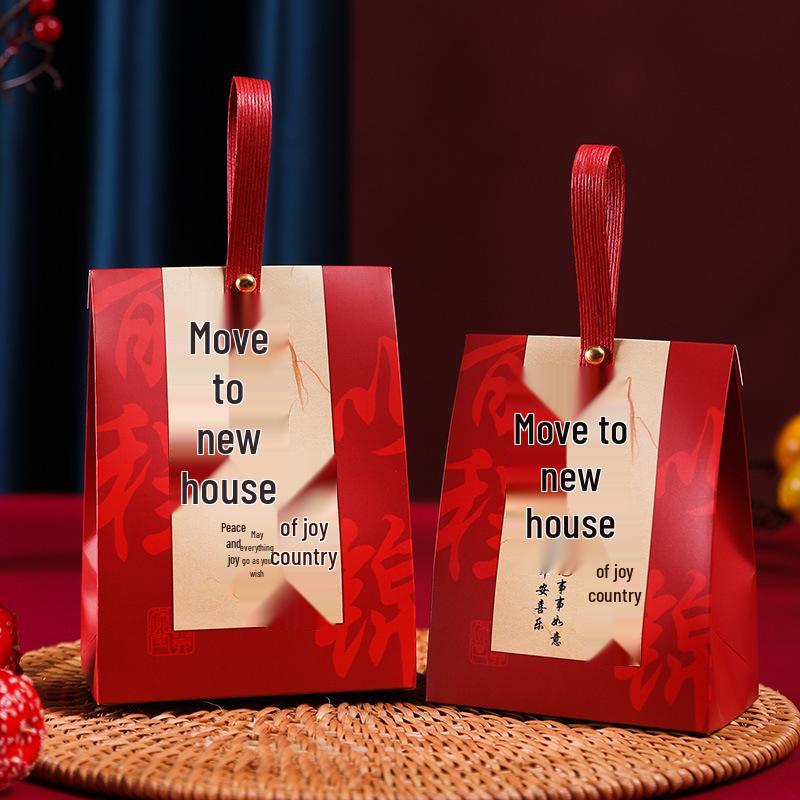 

Chinese Wedding Candy Boxes - Handbag-Style Paper Gift Favors for Housewarming Small