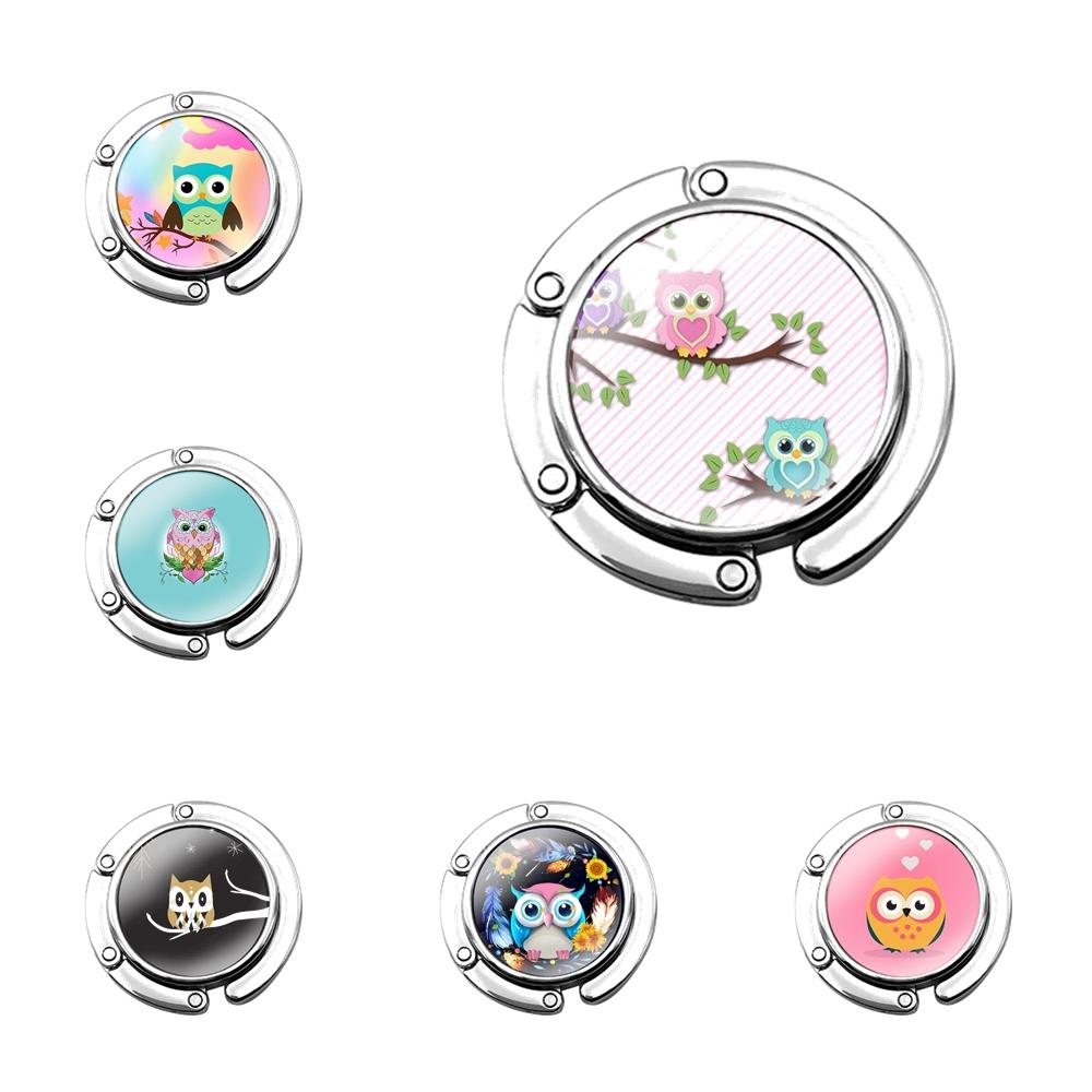 

Милая Сова мультяшный дизайн креативный модный складной кошелек с крючком для женской сумки для хранения стола складной декоративный стол