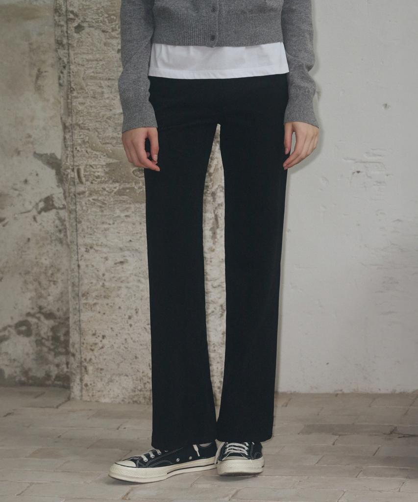 Ledeoli Pocket Stitch Straight Corduroy Pants [Brown]