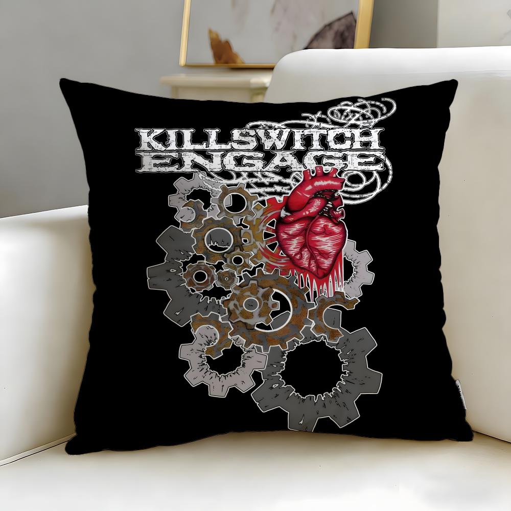 Klassische Band Killswitch Engage Kissenbezug Weich & Leicht zu Waschen – Vielseitig für Sofa, Bett, Reisen und Büro