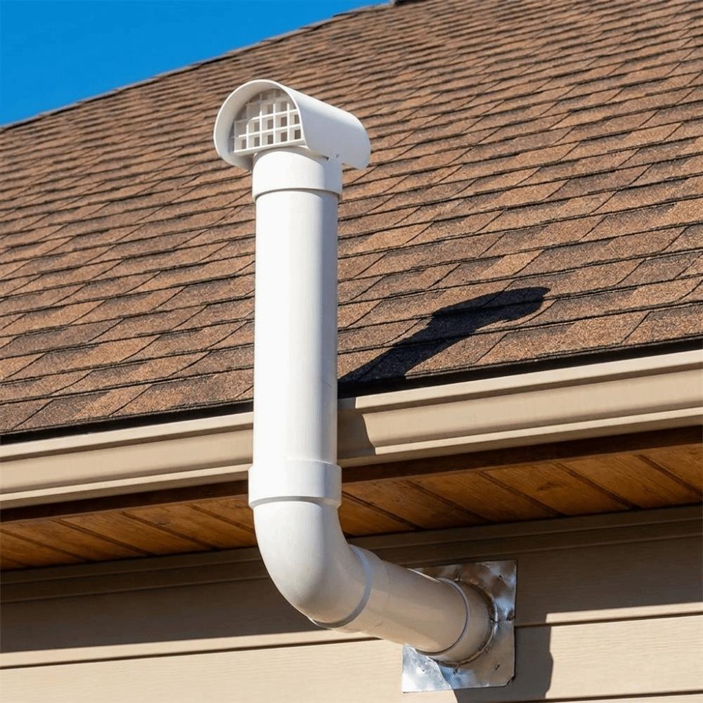 Schedule 40 PVC Vent Cap Weather Resistant Shell Weatherproof Vent Hood Outdoor Roof Installation