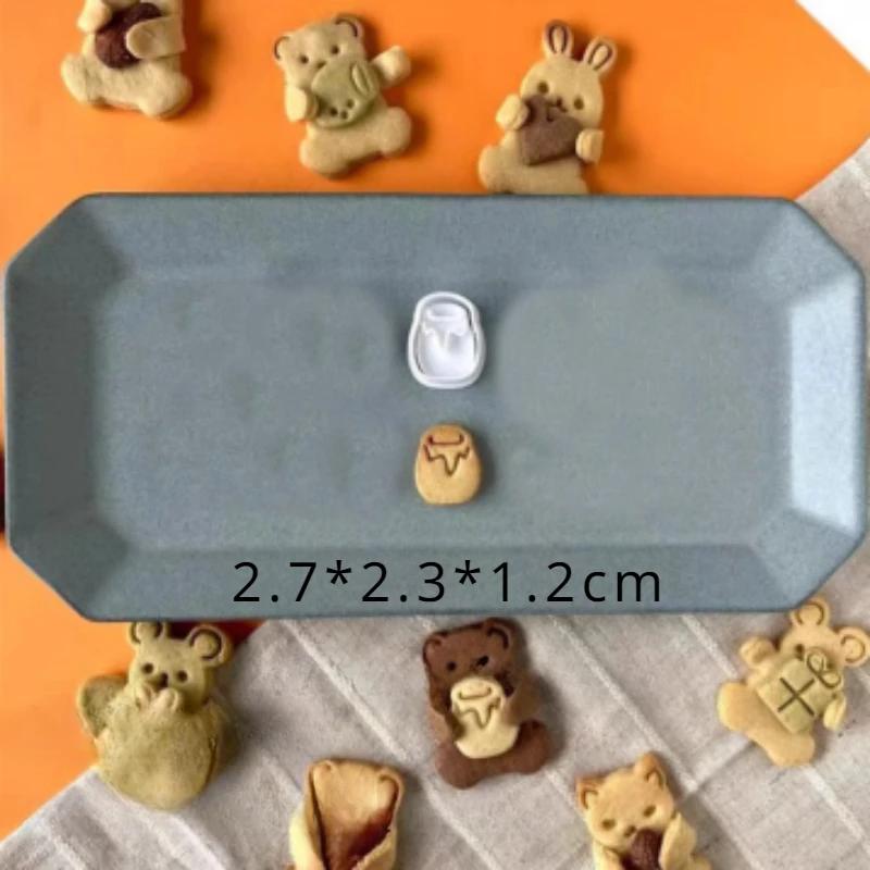 Easter Mini Bunny Cookie Cutter Mold Fondant Cartoon Animal Shape Stamp Cookie Cutting Mould Cake Decoration Kitchen Accessories