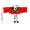 1Pc Chair Cover Girl Skirt Christmas Elf Christmas Decoration Santa Claus Belt DIY Christmas Dinner Seat Cover
