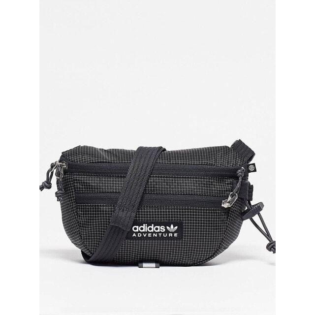 

Черная поясная сумка с логотипом adidas Originals Adventure