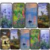 Cover for iPhone 17 16 15 Xiaomi Poco Redmi Note 14 13 12 X Pro Max Samsung Galaxy S25 S24 S23 OPPO Huawei Claude Monet Waterlily Cat Print Phone Case