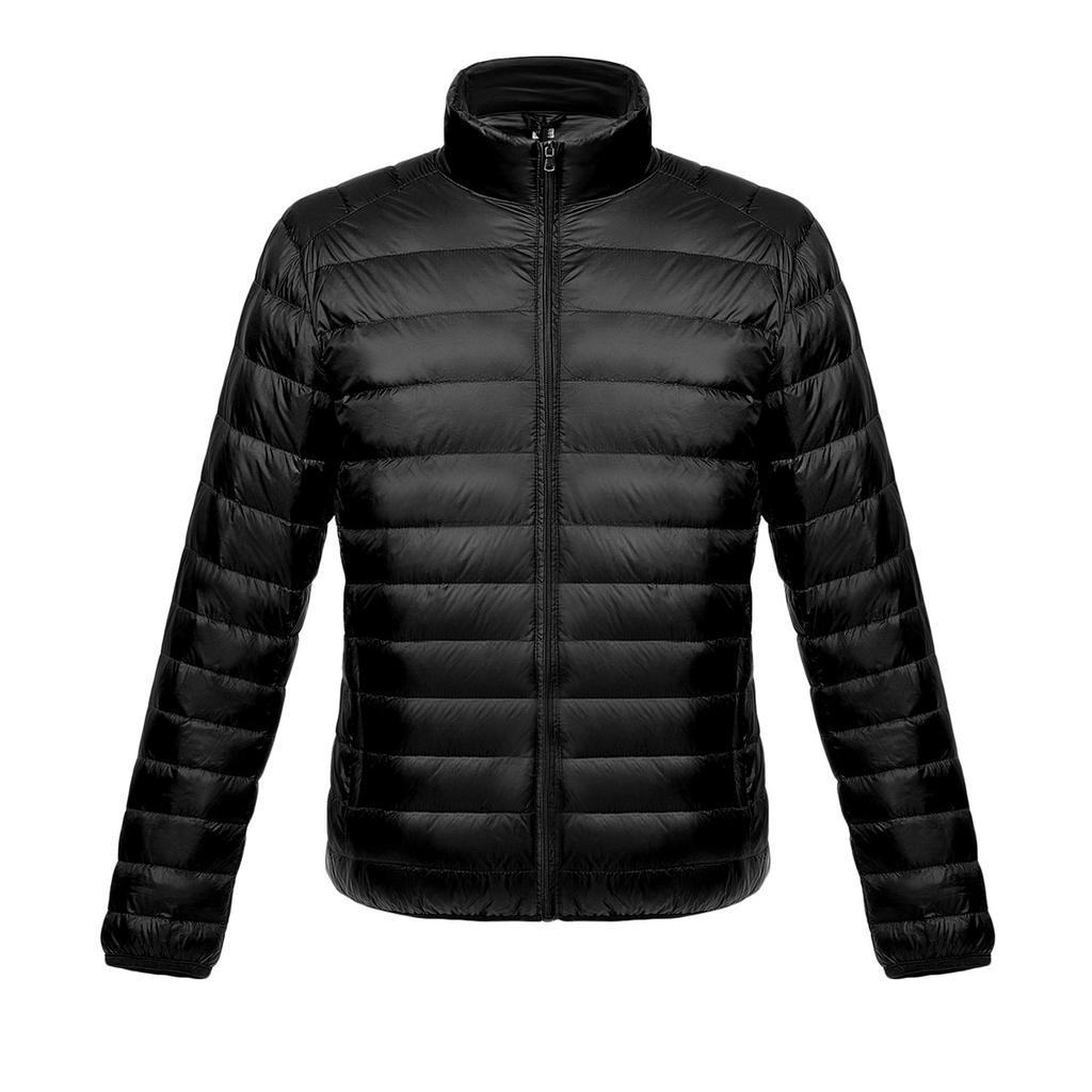 Men's Fleece Light and Thin Down Jacket Men's Stand-up Collar Winter Coat Plus Size Men's Clothing Men's Clothing