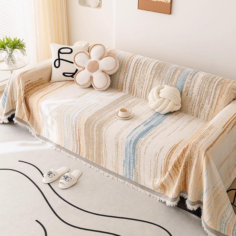 

ins wind snow Neil sofa towel cover cloth four seasons universal sofa blanket 2024 new high-end light luxury sofa cushion 180*130cm