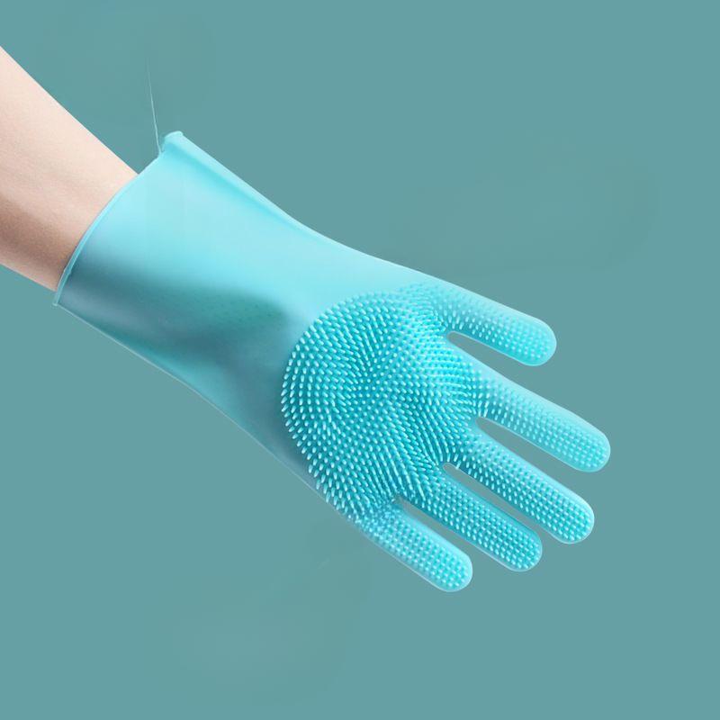 

Перчатки для купания домашних животных, аксессуары для купания собак и кошек, устойчивые к царапинам и укусам, плюшевый золотой скраб для волос, удлиненная щетка для чистки Blue 1 pack [Right Hand]