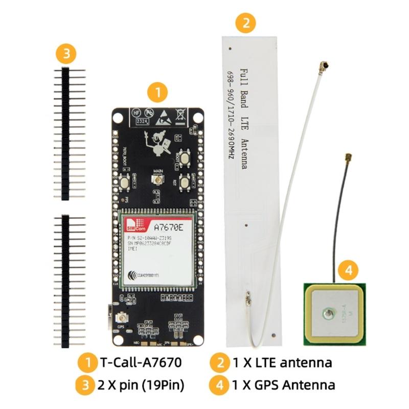 240Mhz A7670 4G ESP32 Development Board for Engineers Enhances Performances