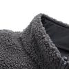 Li Ning Sports Fashion Series Fleece Warm Casual Versatile Loose Stand Collar Windproof Fleece Jacket Unisex Jacket Smoke-Gray AFDUC95-4