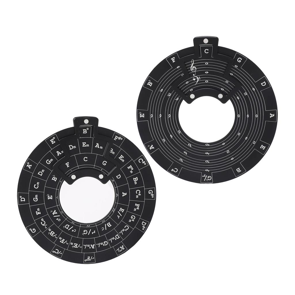 Melody Chord Tool Aluminum Alloy Chord Wheel Music Theory Learning Circle of Fifths Wheel