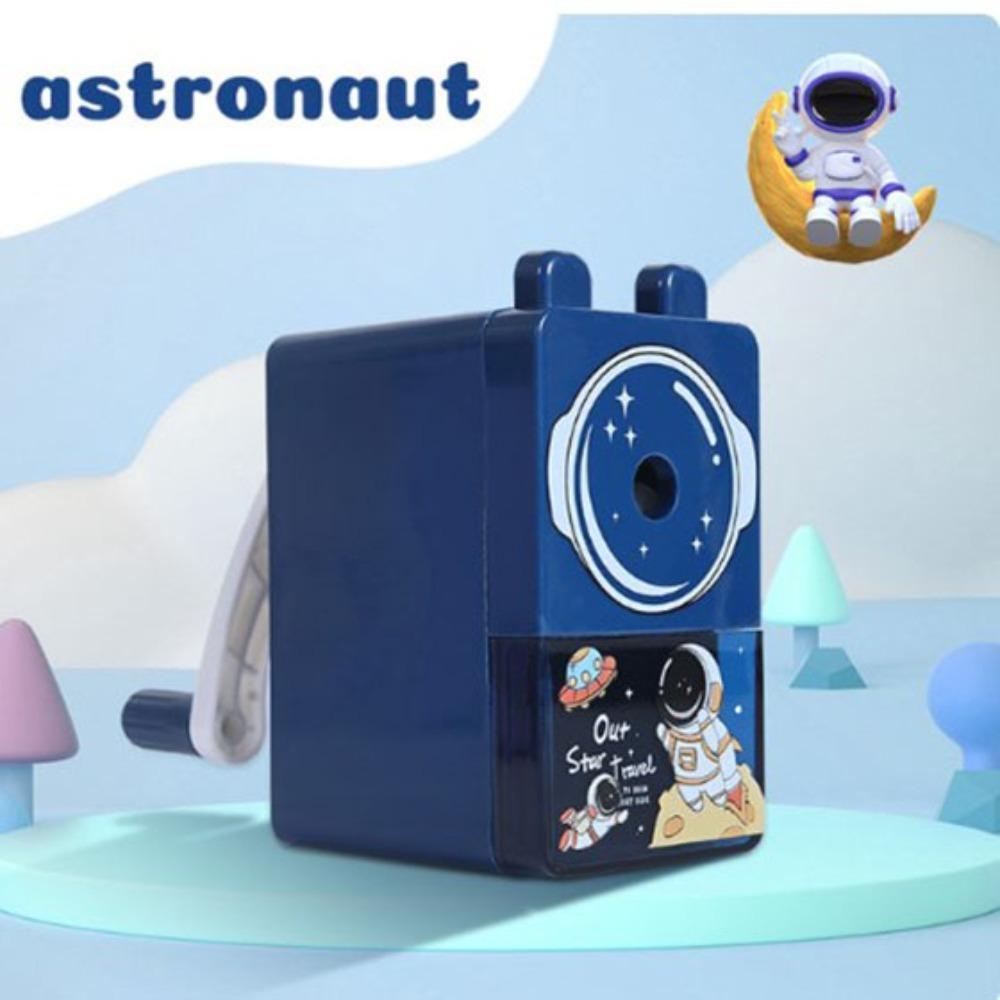 Plastics Cartoon Pencil Sharpener Large Capacity Chip Box Single Hole Pencil Sharpener  Pencil