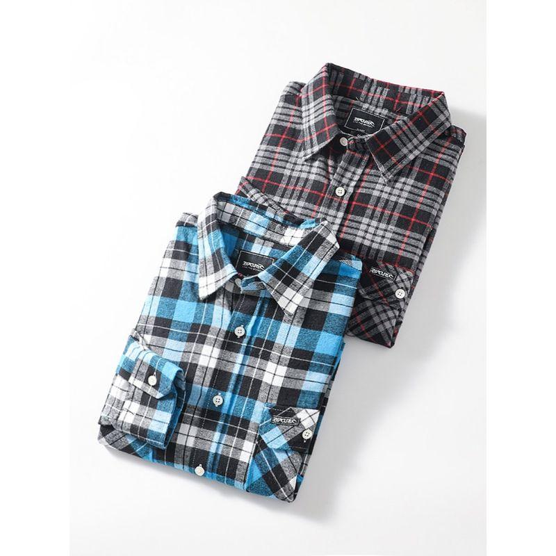 Retro Casual Classic Long Sleeve Export Plaid Shirt