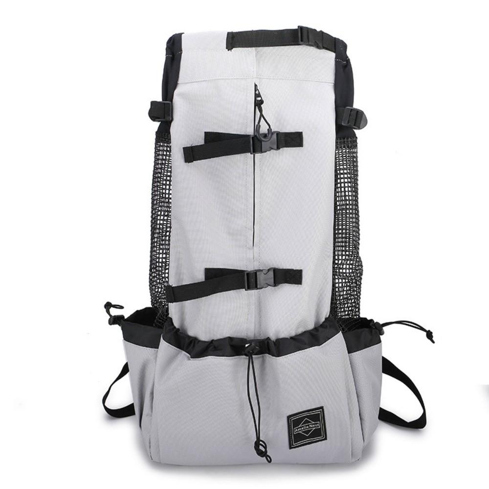 Washable Dog Carrier Breathable Mesh Pet Carrier New Dog Backpack Outdoor S серый