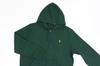 Polo Ralph Lauren Jersey Hoodie with Embroidered Pony Size Green Men's Full-Zip Logo, Small, (Product Code 01020066)