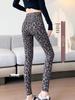 3D-Leopardenmuster Schlank geschnittene Sport-Leggings mit hoher Elastizität