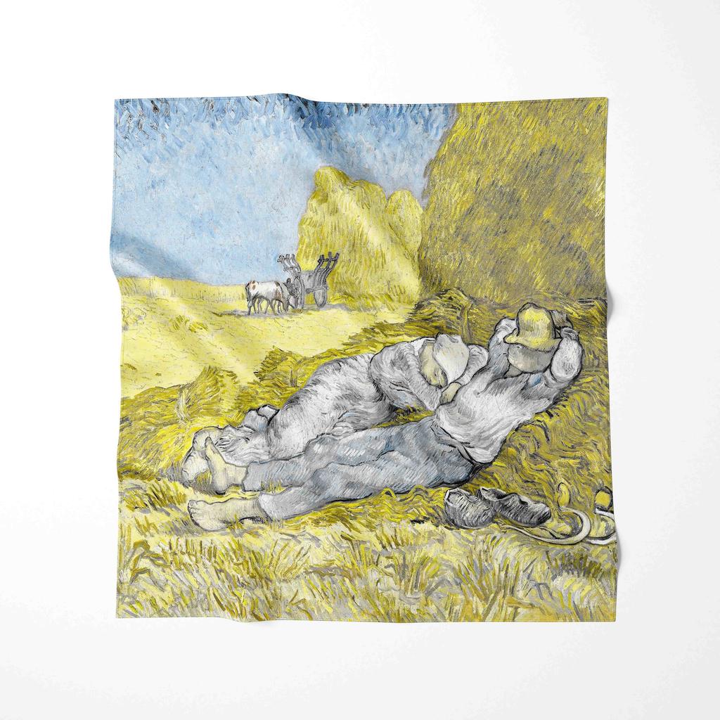 70CM New Luxury Van Gogh Oil Painting Brand Women Pashmina Neckerchief Scarves Shawl Wraps Designer Bufandas Female Foulard