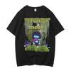 T-shirt en coton Deltarune adolescent Psychedelic harajuku Culture Pop Classique vêtements coréens t-shirt Classique harajuku Graphique Pastel1