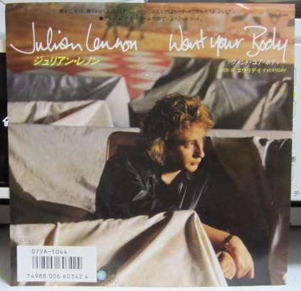 

7inch Record JULIAN LENNON - Want Your Body 07VA1044 Charisma 1986 Japan Rock Used