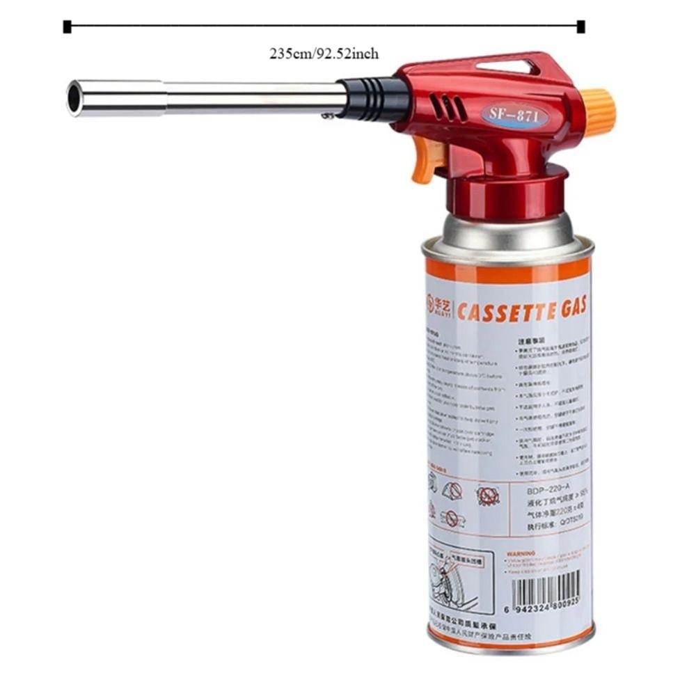 Portable Fire Burner Fuel Torch Adjustable Portable Flamethrower Butane Burner Flamethrower  BBQ