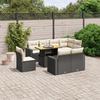 VidaXL Garden Lounge Set with Cushions 9 Pcs, Patio Sofas, Patio Furniture Set, Outdoor Furniture, Black 3271406