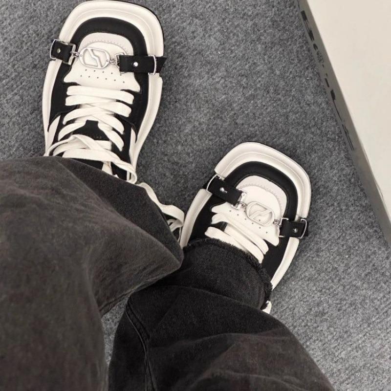 Fashion Shoes for Women Fashion New Silver Retro Casual Sneakers Women's Luxury Square Head Shoes Designer Flat Shoes Zapatos De Mujer