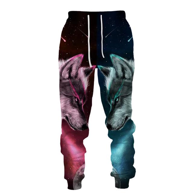 

Повсякденні штани із графічним принтом із зображенням вовка. Чоловічі спортивні штани. Довгі штани. Чоловічі спортивні штани. Чоловічий хіп-хоп. XL