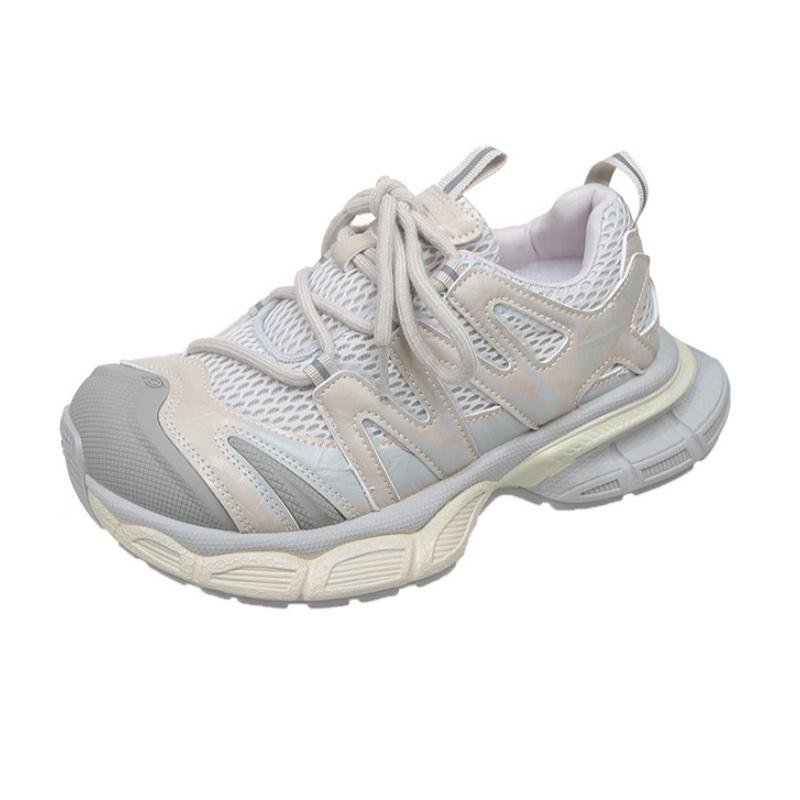 Fashion High Quality Mesh Breathable Women Sneakers NEW 2025 Spring Autumn New Fashion Vulcanized Shoes Comfortable Lace Up Sneakers