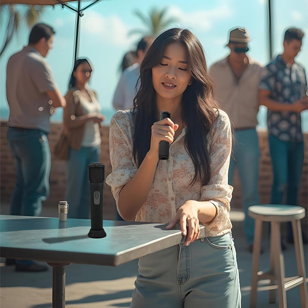 Portable Microphone Storage Case EVA Hard Shell Mic Case Anti-Scratch Carrying Bag for JBL PartyBox Wireless Mic & Accessories