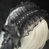 Elegant Lace Trim Headband With Angelic Wing Anime Hairhoop Hair Decoration For Special Occasion Masquerade Headpiece