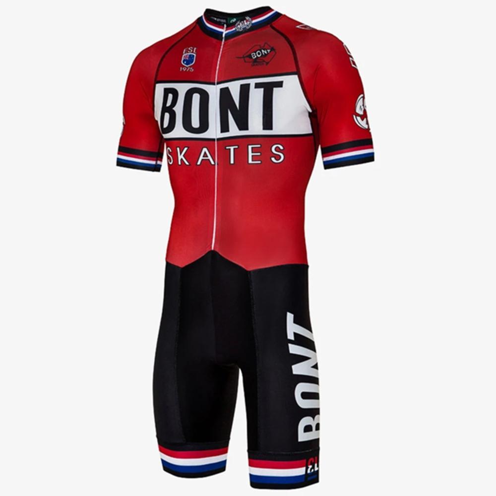 Summer Breathable Cycling Suit Set 2026 Bont Men Pro Team Inline Speed Skating Racing Suit Skinsuit