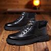 -säljer Ankelstövlar Herr Handsydda Höga Skor Klassiska Korta Stövlar Herrläder Mångsidiga Vandringskängor Promenadskor Botas