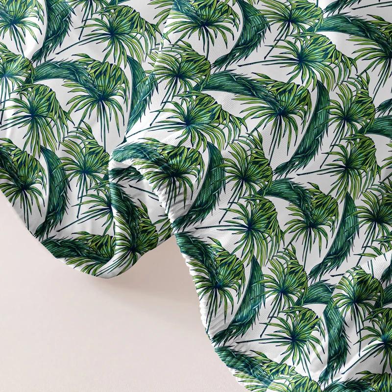 1 Lenzuolo con Angoli Matto Stampato a Fiori Pianta Semplice Moderno, Copriletto Stampato per Camera da Letto, Biancheria da Letto (Federe escluse)