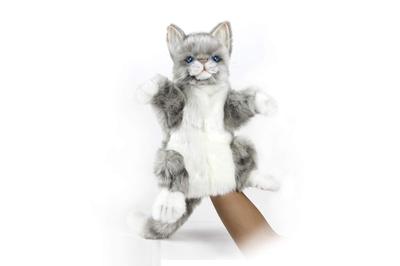 BH7163 HANSA Graue Katze Handpuppe