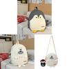 Cartoon Penguin Seal Shark Backpack With Creative Shark Design For School And Travel Use