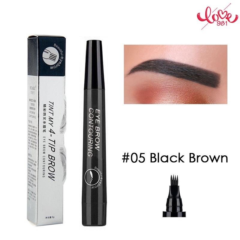 Four Forked Eyebrow Pencil Four Bifurcated Lasting Non - Smudging Waterproof Anti - Sweat Liquid Eyebrow Pencil Does Not Fade