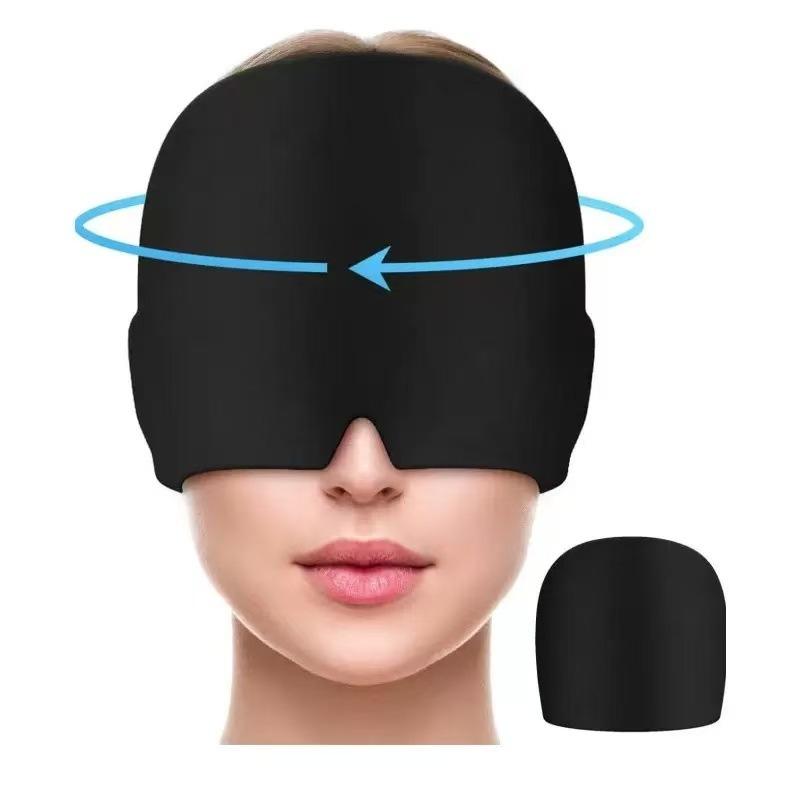 Form Fitting Gel Ice Headache Migraine Relief Hat Cold Compress Therapy Cap Relaxation Eyeshade Cover Shade