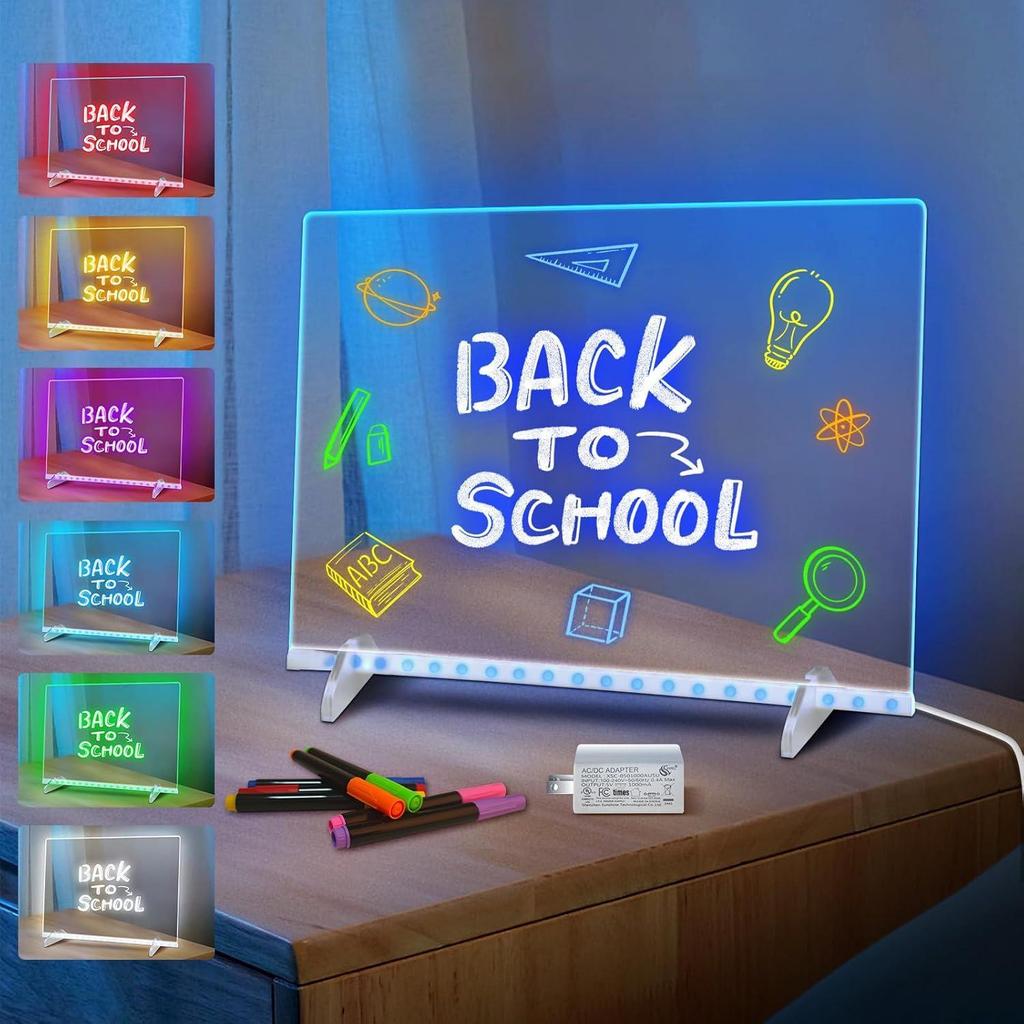 LED Luminous Acrylic Drawing Display Board Stand