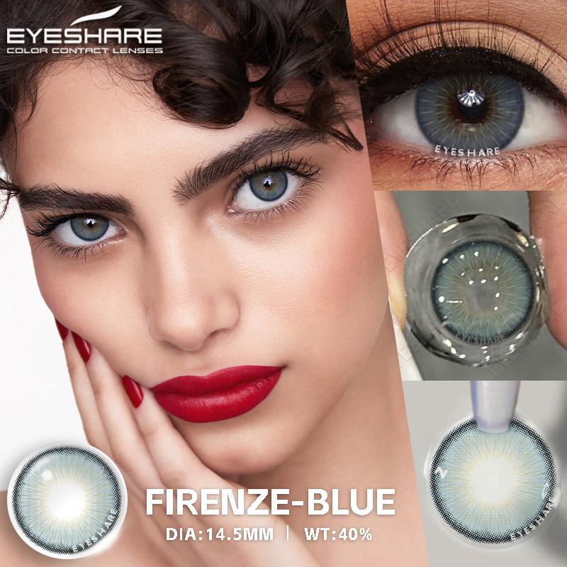 Eyeshare 1 Pair High Quality Natural Color Blue Contact Lenses Eye Cosmetic