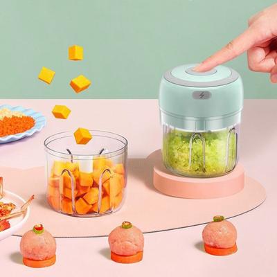 Laetav Küüslaugu Hakkija 100/250ml Mini Köögikombain Köögiviljadele Puuviljadele Pähklitele Lihale Ühe Nupuvajutusega Kasutamine Küüslaugu Püree Masin