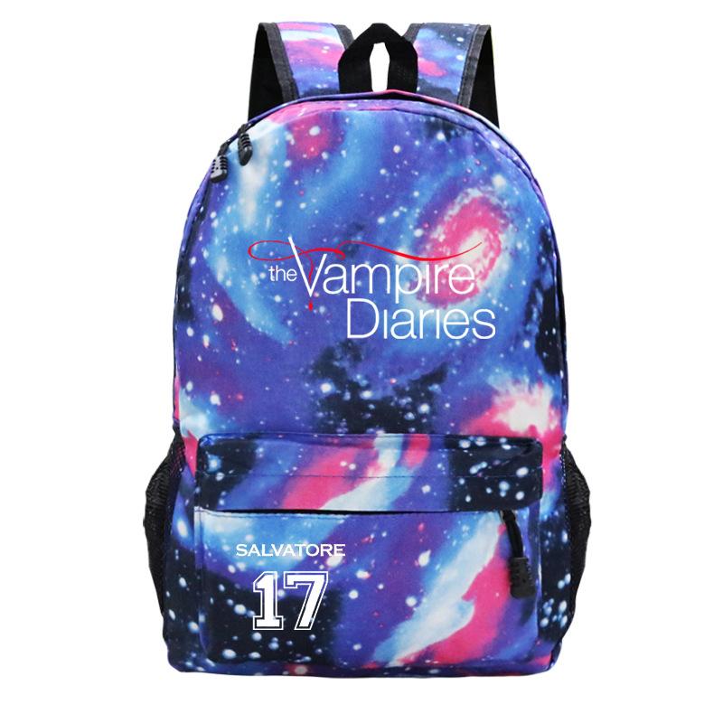 Vampire Diaries School Bag Casual Versatile Backpack