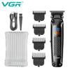VGR V-972 Hair Trimmer Electric Beard Hair Clipper Barber Hair Cutter Machine Trimer Men's Hair Clipper Shape Carving with LED Digital Display Shaver